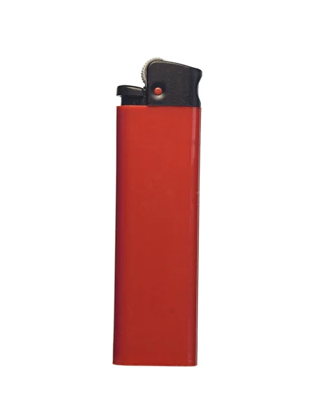 Red lighter on white — Stock Photo, Image