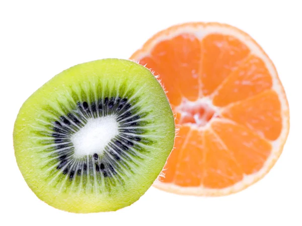 Tangerine and kiwi — Stock Photo, Image