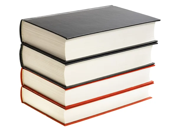Livros sobre fundo branco — Fotografia de Stock