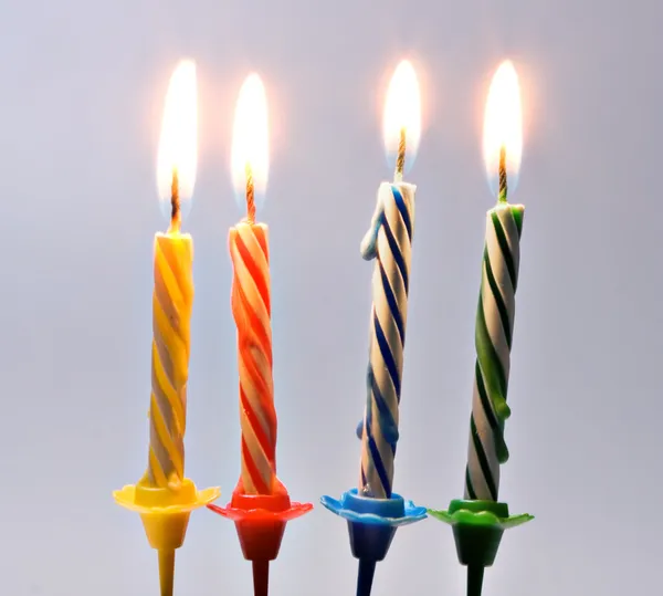 Verjaardagskaarsen — Stockfoto