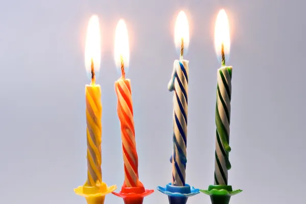 Velas de cumpleaños — Foto de Stock