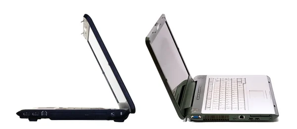 Set of two Isolated Laptops — Stock Photo, Image