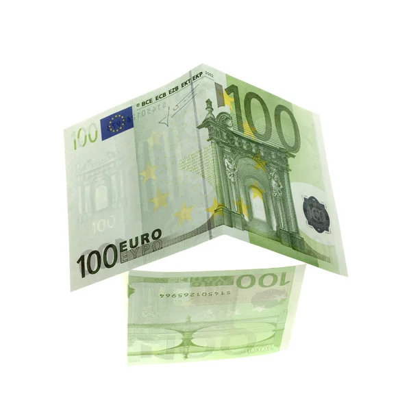 House from euro banknotes — Stock Photo, Image