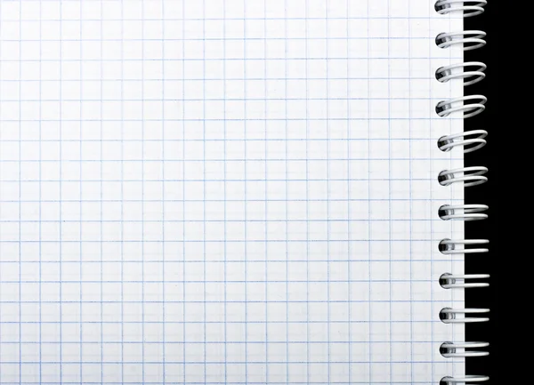 Notebook page close up fundo — Fotografia de Stock