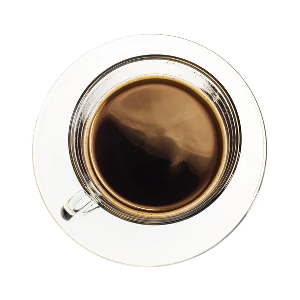 Kaffe på en vit — Stockfoto