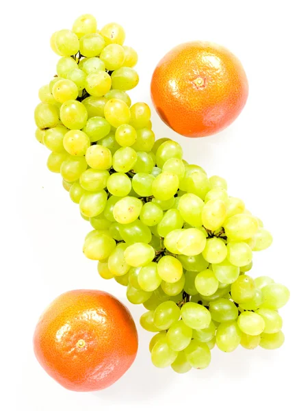 A narancs és a szőlő Stock Kép
