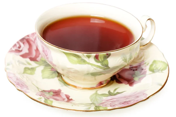 Tea cup close-up. Royalty Free Stock Photos