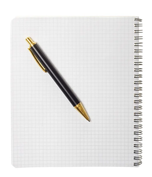 Notebook and pen Stock Photo
