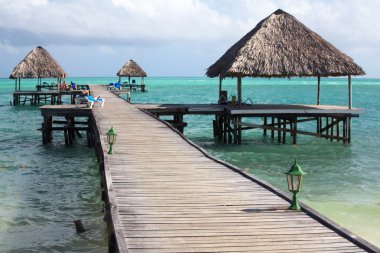 hotel melia cayo guillermo iskelesi. Atlantik Okyanusu. Küba.