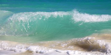 Waves of the Caribbean Sea. Playa los Cocos. Cayo Largo. Cuba. clipart