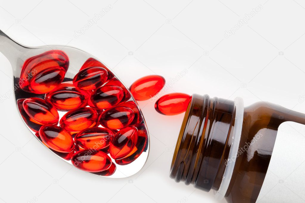 Pot of capsule pills