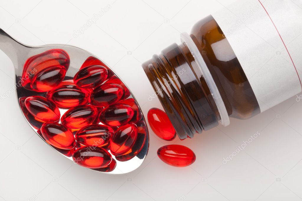 Pot of capsule pills