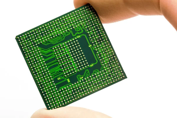 Sostiene microchip —  Fotos de Stock