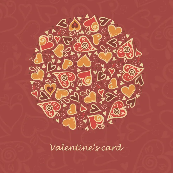 Valentine karta — Stockový vektor