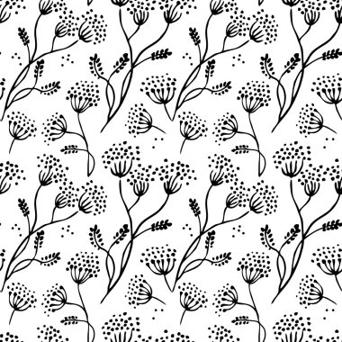 Abstract floral pattern clipart