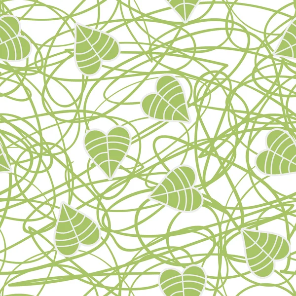 Groen naadloos patroon — Stockvector