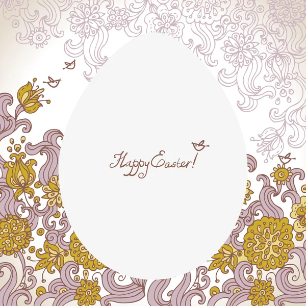 Pâques fond floral — Image vectorielle