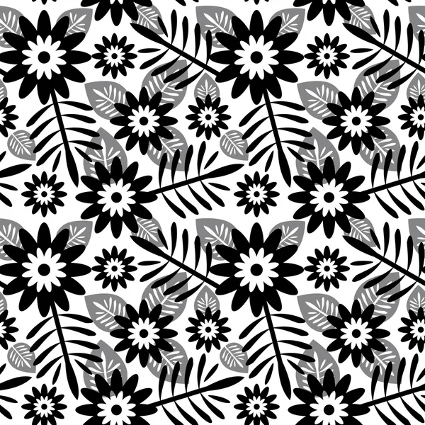 Abstraktes florales nahtloses Muster — Stockvektor