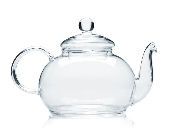 Empty glass teapot — Stock Photo, Image