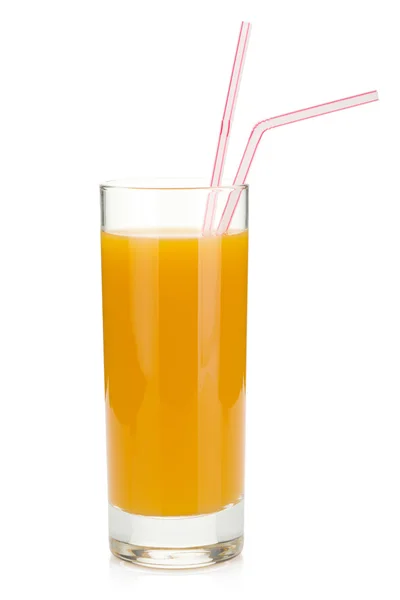 Персиковий сік у склянці — стокове фото
