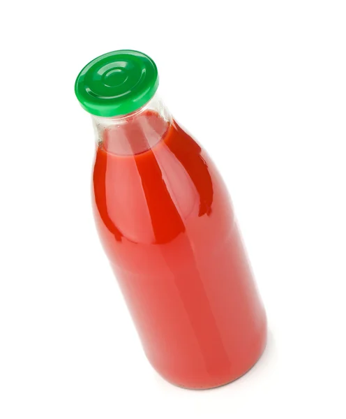 Garrafa de suco de tomate — Fotografia de Stock