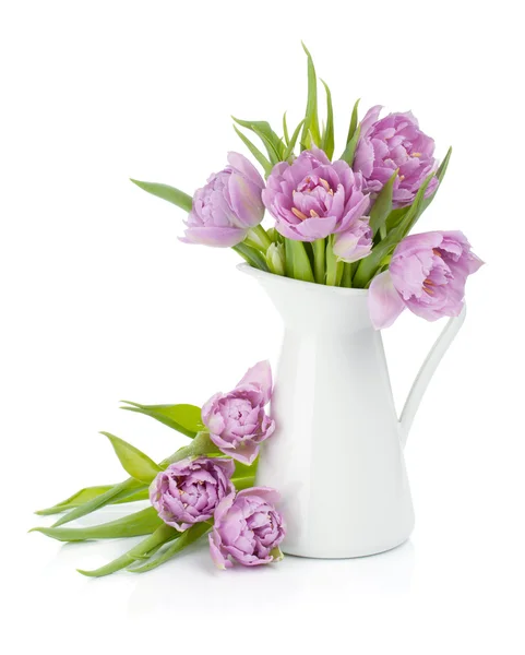 Rosa tulipanbukett – stockfoto