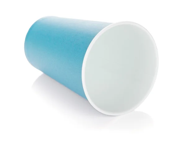 Taza de café de papel azul — Foto de Stock