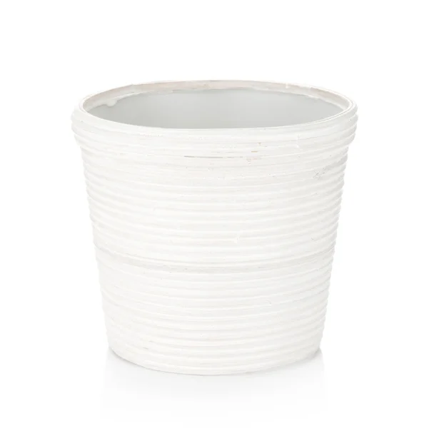 白の植木鉢 — ストック写真