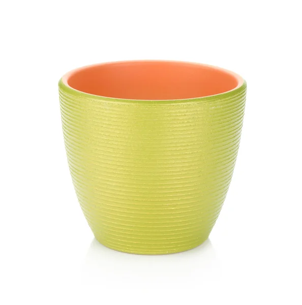 Green flowerpot — Stock Photo, Image