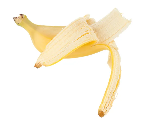 Bitten banan — Stockfoto