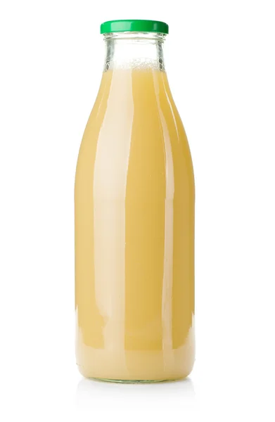 Flaska päronsaft — Stockfoto