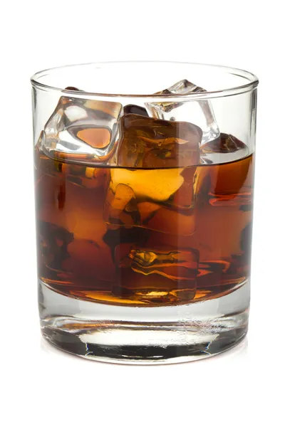 威士忌可乐鸡尾酒 免版税图库图片