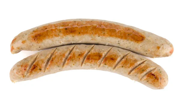 Two grilled sausages — Stock Photo, Image