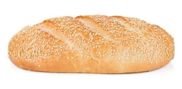 Белый хлеб с кунжутом — стоковое фото