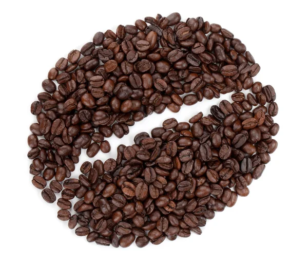 Grano de café hecho de frijoles —  Fotos de Stock
