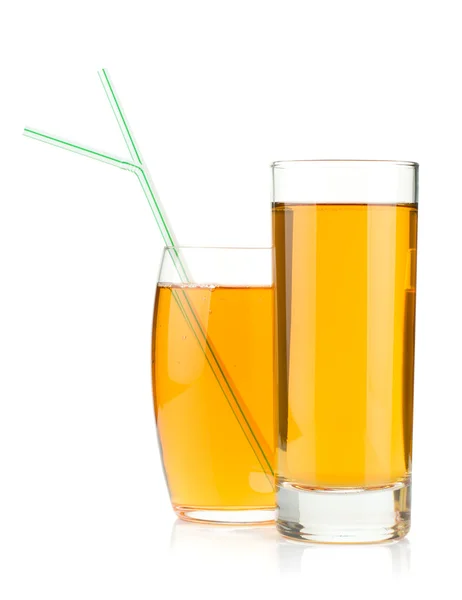 Two apple juices — Stock Photo, Image