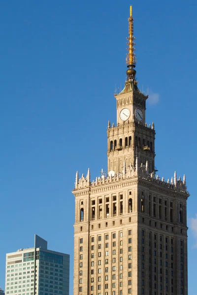 Palast der Kultur und Wissenschaft, Warschau, Polen — Stockfoto