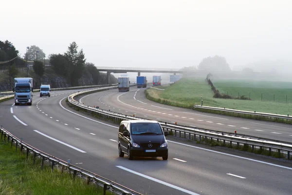 stock image Cars on a highway in France