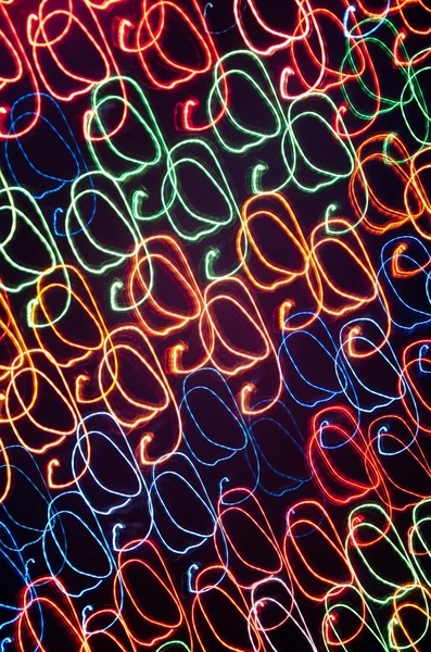 Uzun pozlama ışık desenlerini çizgili freezelight — Stok fotoğraf