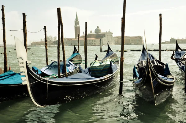 Gondole 베네치아 산 Giorgio 마조레 — 스톡 사진