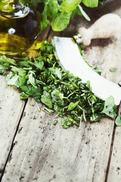 Chopped herbs — Stock Photo, Image