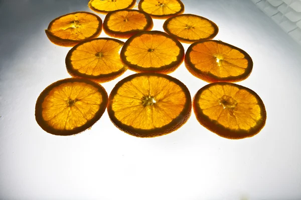 Fatias de laranja. — Fotografia de Stock