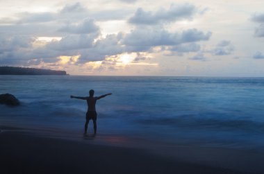 şaşırtıcı tropikal peyzaj. Endonezya - bali.