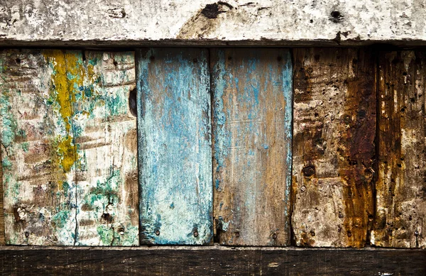 Fondo de pared de madera colorido vintage . — Foto de Stock