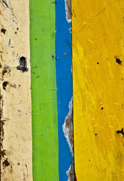 Ročník barevné dřevěné zdi pozadí. — Stock fotografie