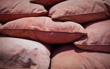 Arkaplan olarak eski tuval kumaşı dokusu.