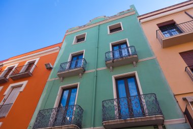 Colorful buildings clipart