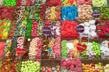 La Boqueria market in Barcelona - Spain clipart