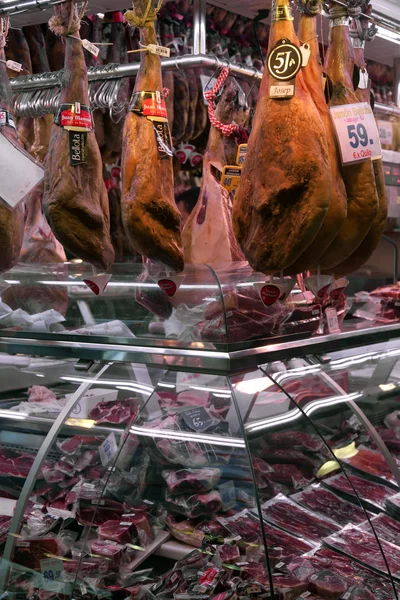 Η αγορά La boqueria στη Βαρκελώνη - Ισπανία — Φωτογραφία Αρχείου