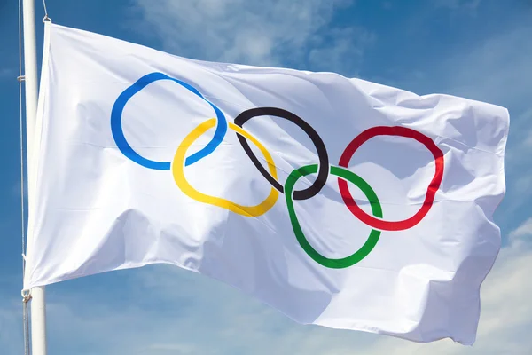 Olimpiyat bayrağı — Stok fotoğraf